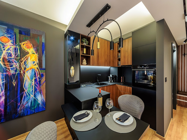 Butterfly Apartman - kuhinja i trpezarija